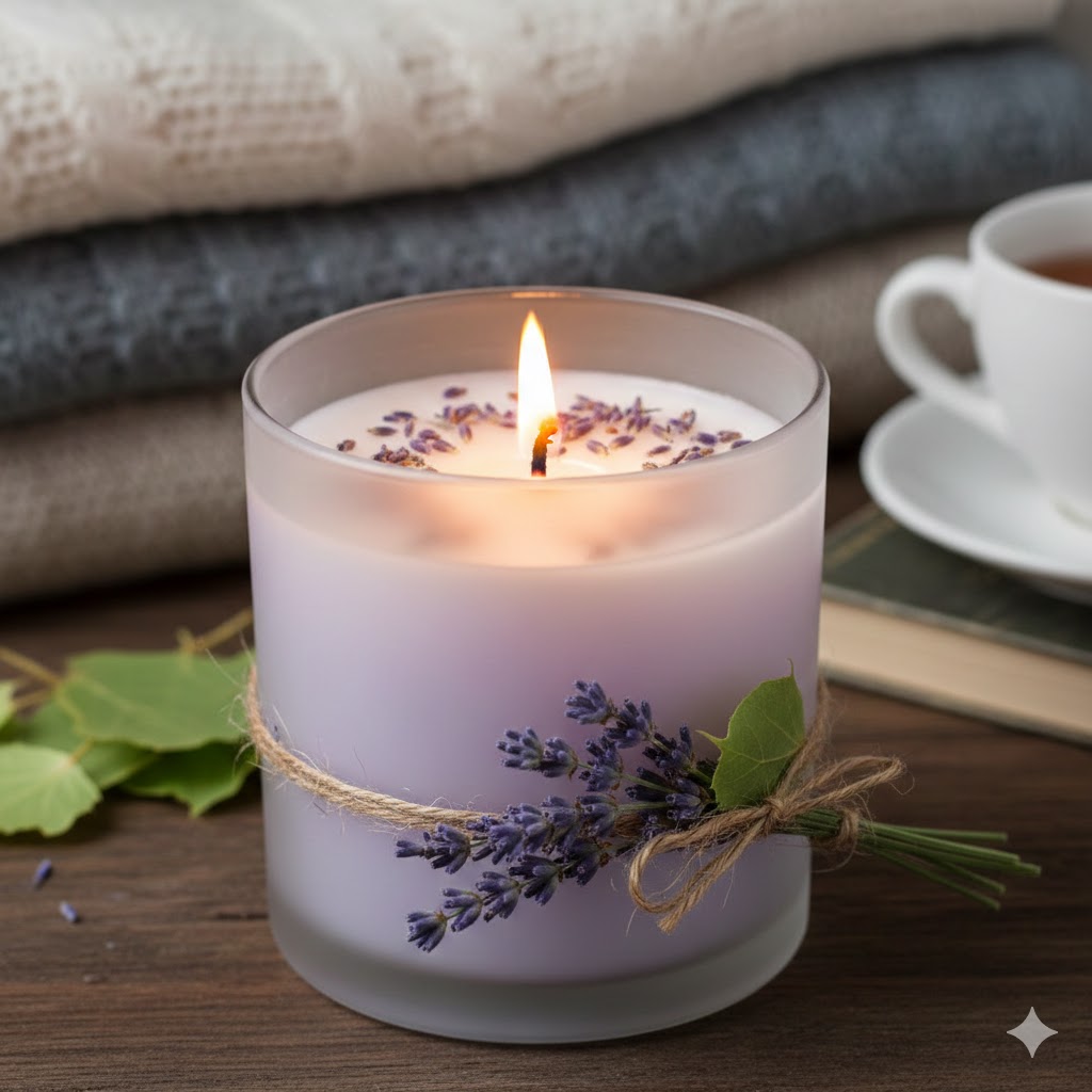 Duftlys Aftenro Lavendel